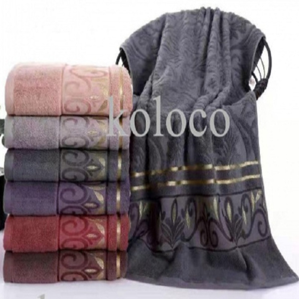 Набор из 2-х махровых полотенец в подарочной упаковке, 100% хлопок, Китай.