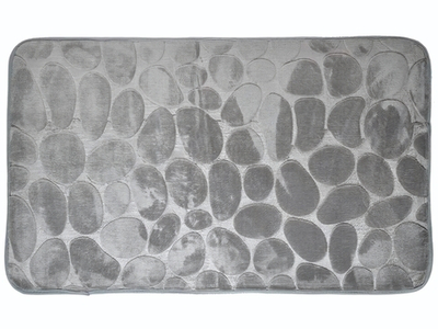 Коврик для ванной Камни 50*80см (cерый)