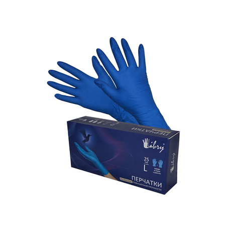 Перчатка хирург особопр L син High Risk 50 шт/10