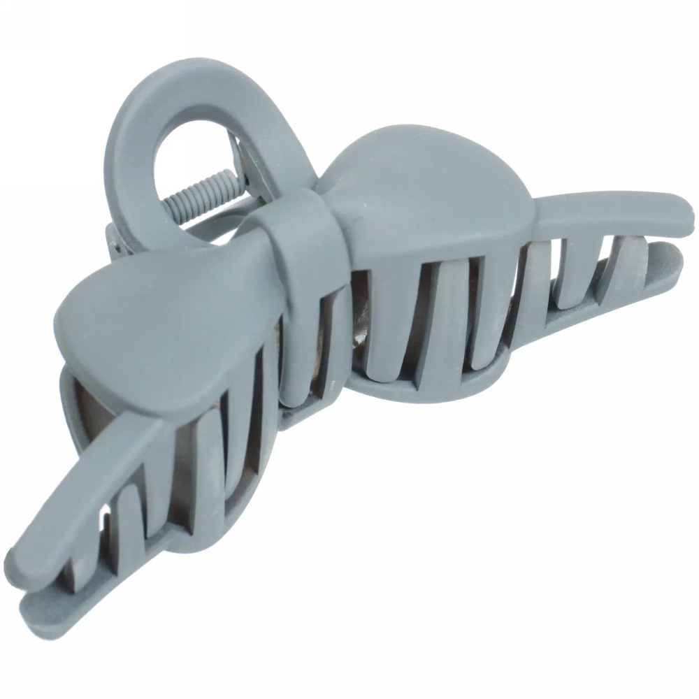 Заколка-краб для волос на блистере «Style Matte», бантик, микс 6 цветов, 11см