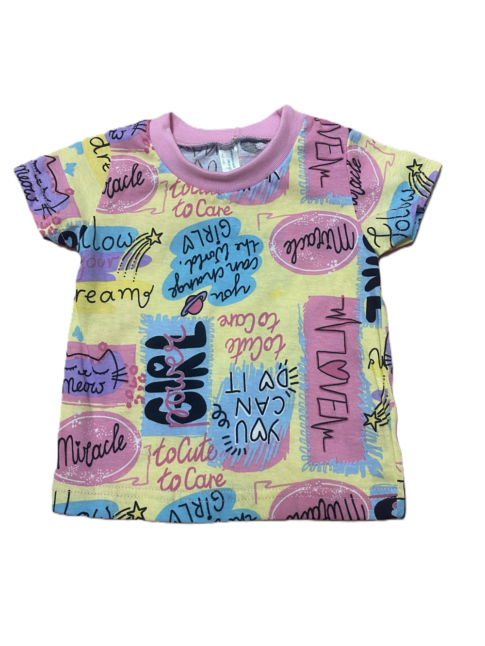 Футболка на девочку из кулирки (100% хлопок) на рост 74 см