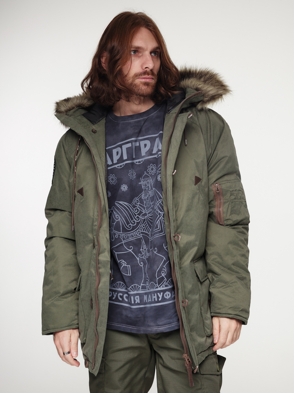 Green parka "Ruskolan"