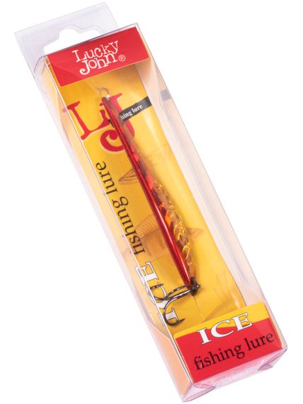 Блесна вертикал. зим. Lucky John S-4 с тр. 11.0г RG блистер