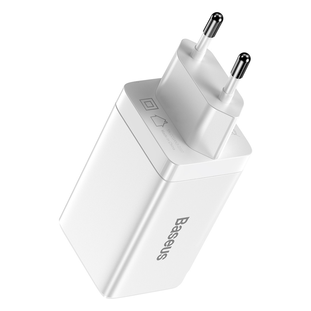 Зарядное устройство Baseus GaN3 Pro Fast Charger 2C+U 65W - White