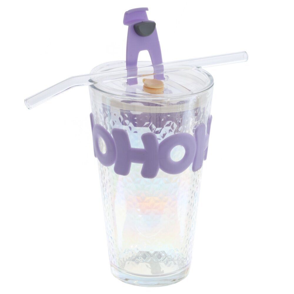 GAEM Стакан с трубочкой, 450 мл, L9 W9 H0,5 см, 3в.