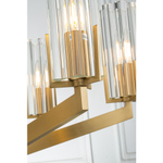 Подвесная люстра Belfast Malone 6035-6 BR CL Латунь / Стекло