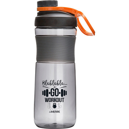 Бутылка для воды 520 мл "Sport" 20,2x8,0x8,0 см, пластиковая, серая, с петлей