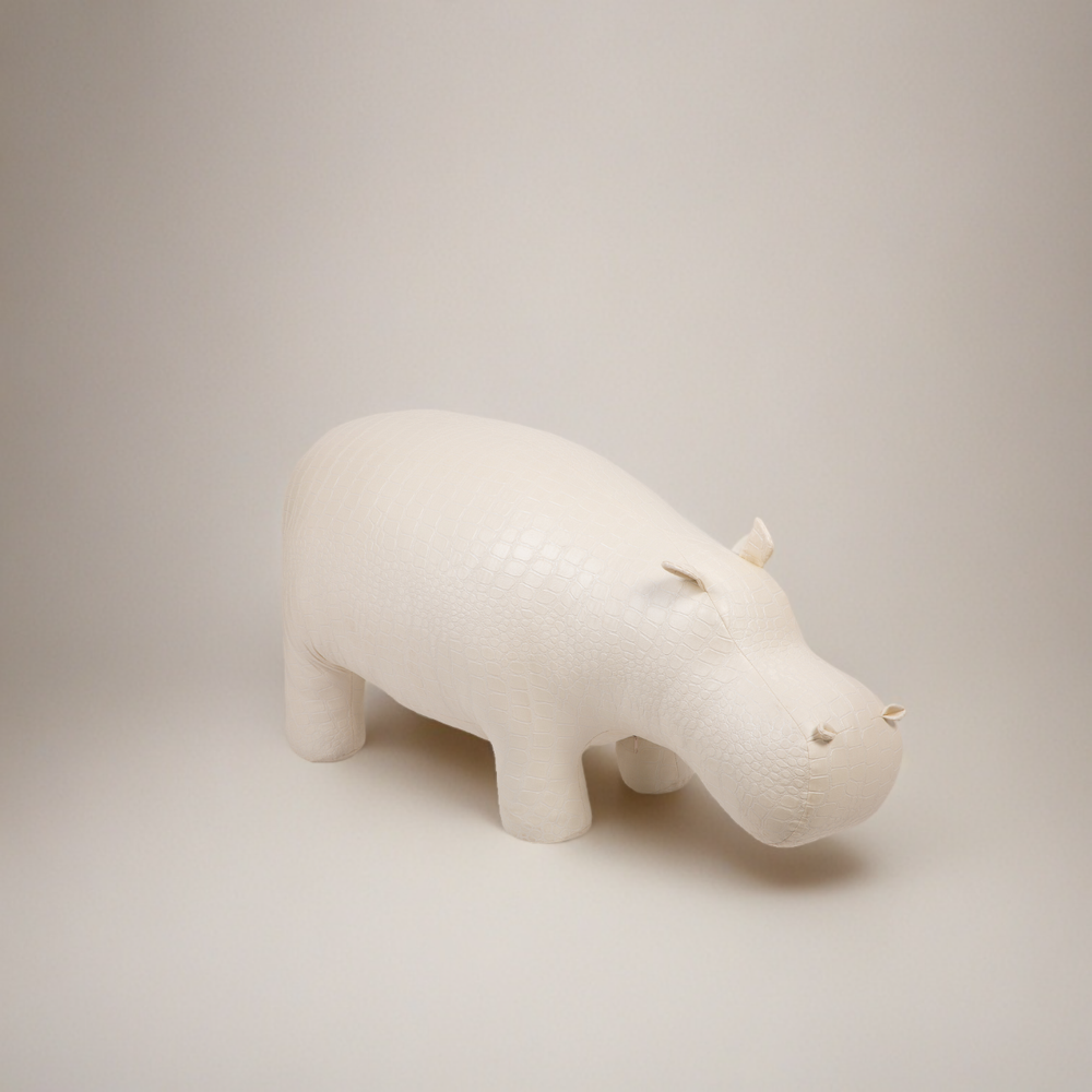 Банкетка Пуф Бегемот Белый средний