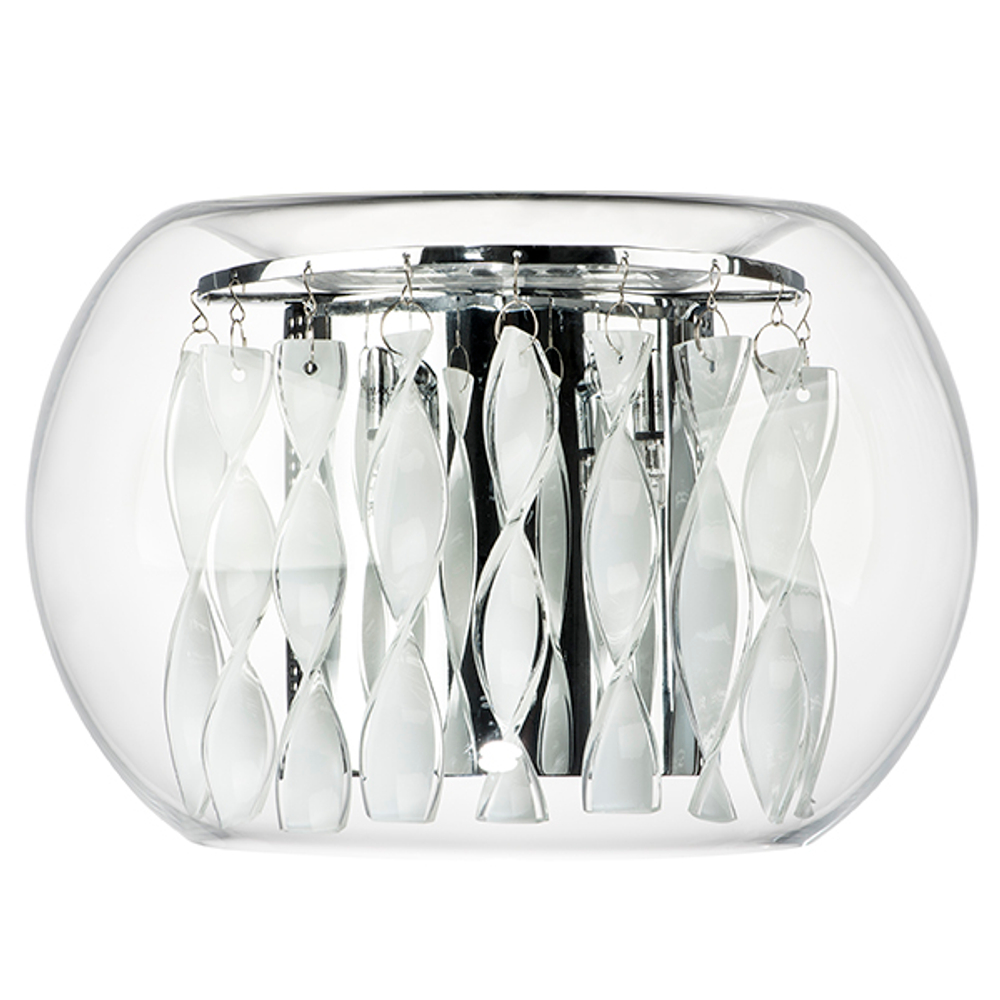 752634 Бра ACQUARIO 3х20W G4 12V ХРОМ БЕЛ стекло