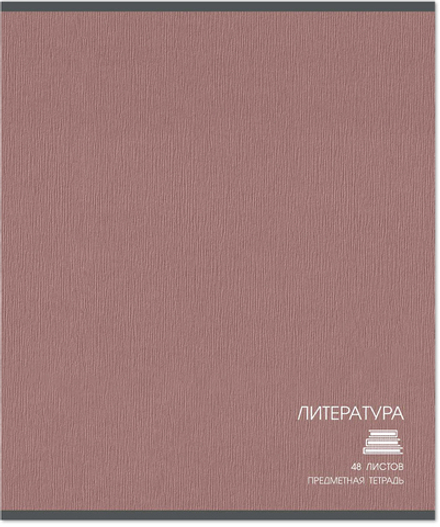 Тетрадь предметная 48 л., CLASSIC ЛИТЕРАТУРА, линейка