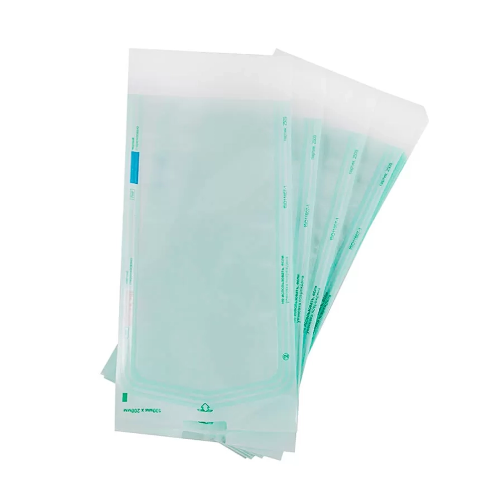 Пакет для стерилизации комбинированный самозаклеивающийся без складки ТерраМед 75х250 мм 100 шт