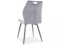 Стул SIGNAL ARCO Velvet Bluvel 14 серый/черный