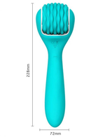 Зеленый вибратор-массажёр Rock - 22,8 см. (Цвет: зеленый)