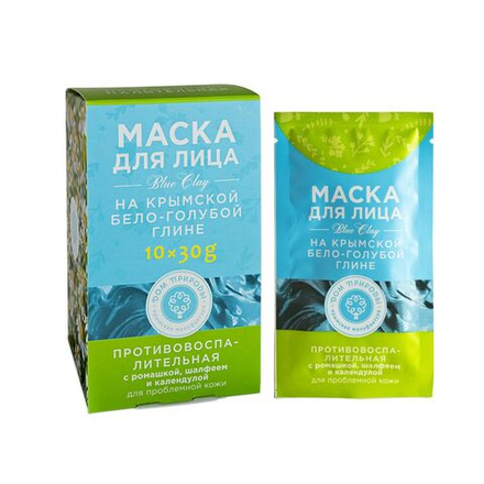 Маска Противовоспалительная для проблемной кожи, ТМ Мануфактура Дом Природы