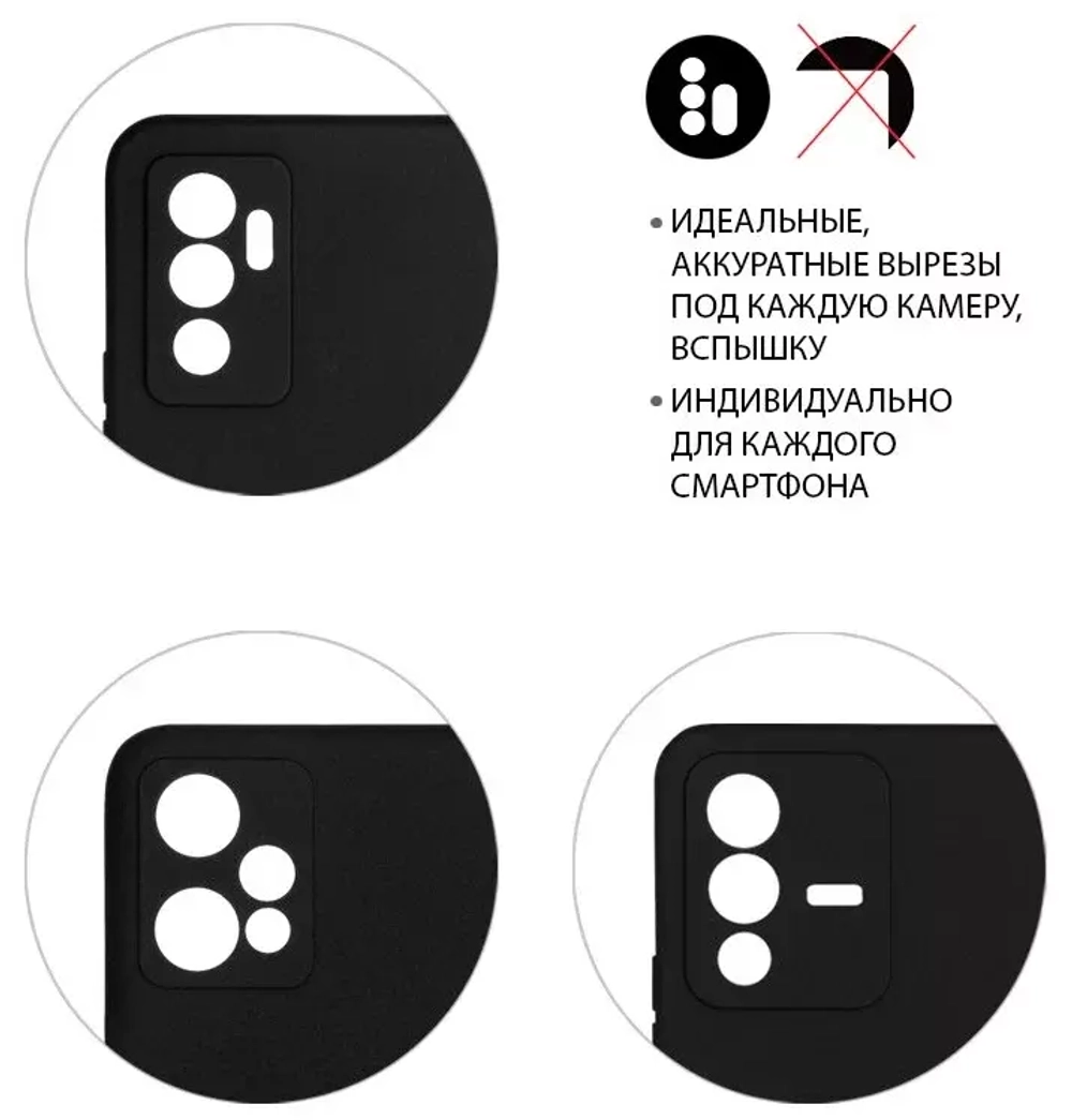 Силиконовый чехол для Xiaomi Redmi 12 DF (black)