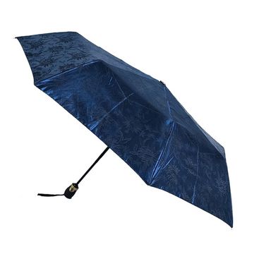 Жаккардовый женский зонт синий 120-D-04