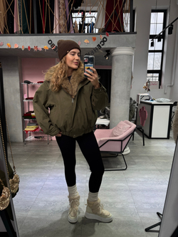 Парка оливковый