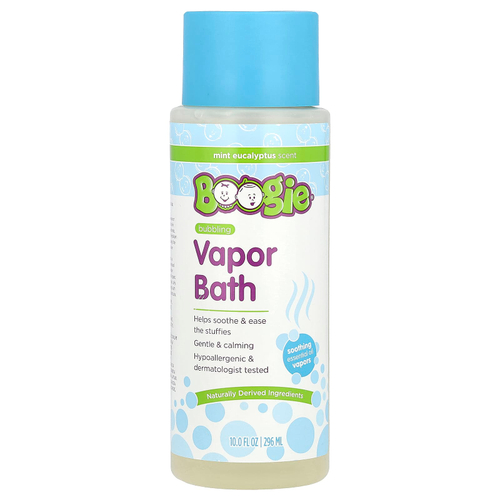 Boogie Wipes, пена для ванны, мята и эвкалипт, 296 мл (10 жидк. унций)