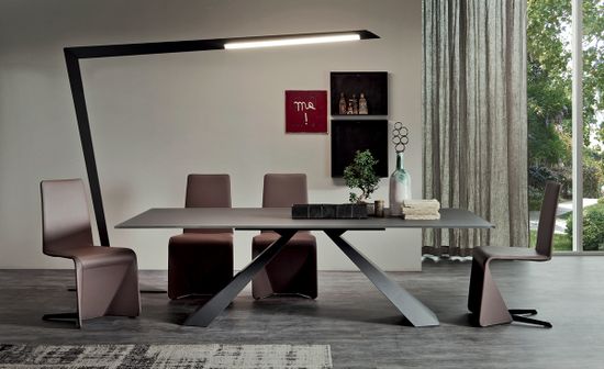 Стол обеденный раскладной Eliot Glass B4807