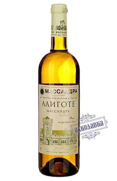 Вино Алиготе Массандра 0,75 л