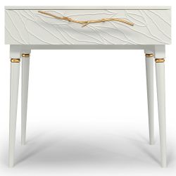 Консоль Арт Колор leaves Классик Голд Белый опал