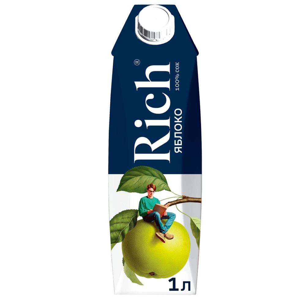 Сок Rich Яблоко, Tetra prism 1 л.