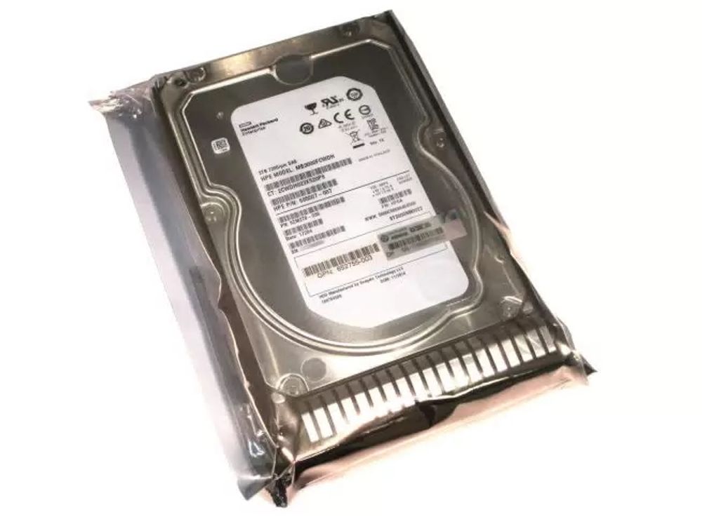 Жесткий диск HP 3TB 6G SAS 7.2K RPM LFF MIDLINE MB3000FCZGK