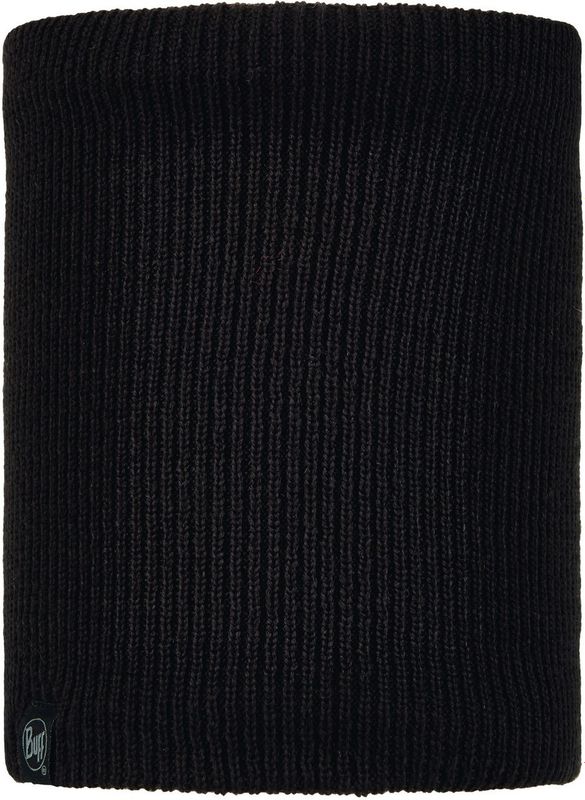 Вязаный шарф-труба с флисом Buff Neckwarmer Knitted Polar Lan Black Фото 1