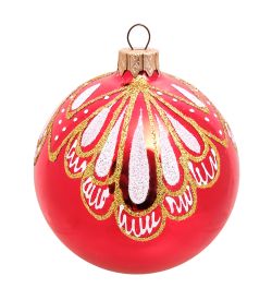 Элита НФШ-1599/1 Ел.украшение Шар «Ажур» красный 80 мм