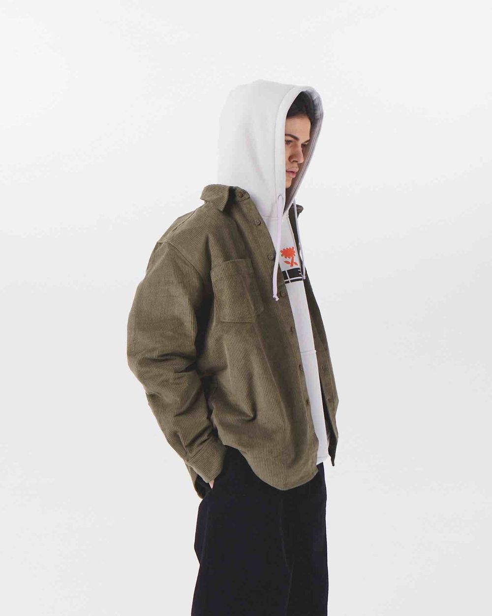 Рубашка Меч FW23 Velvet Basil Темно-зеленая