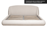 Кровать Garda Decor Палаццо (Palazzo) 180 без мех.шенилл экрю Natur-Ecru 215*240*90 см