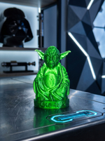 Статуэтка шуточная декоративная для интерьера Будда Йода (Buddha Yoda), 3D печать, 11 см.