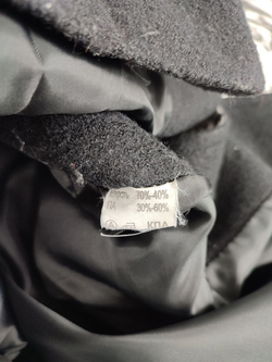 Пальто шерстяное с принтом 52-54 размер