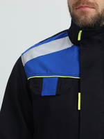 Костюм Бостон (тк.Саржа,320) брюки, т.синий/васильковый