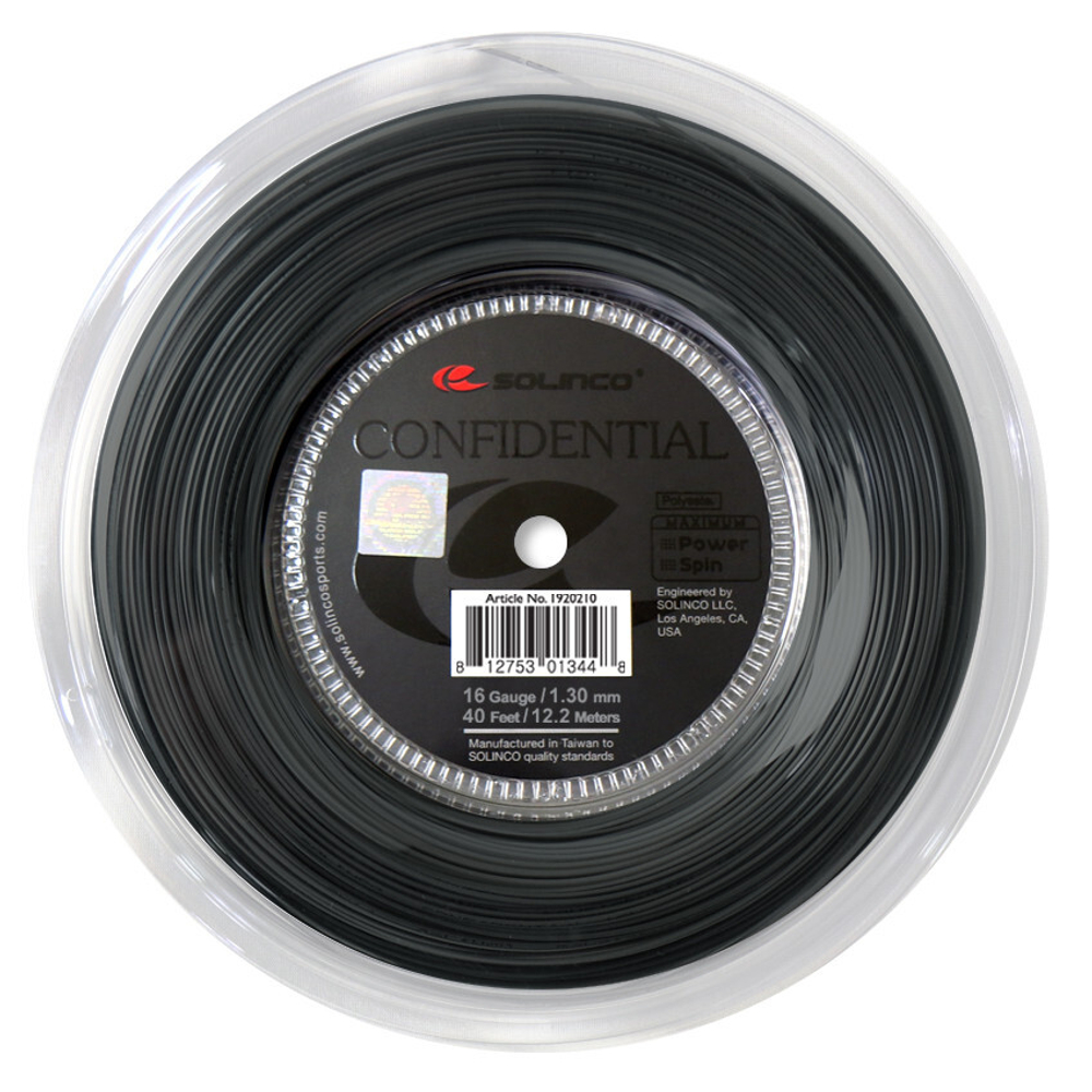 Теннисные струны Solinco Confidential (200 m) - серый