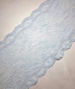 Кружево эластичное светло-голубое К141