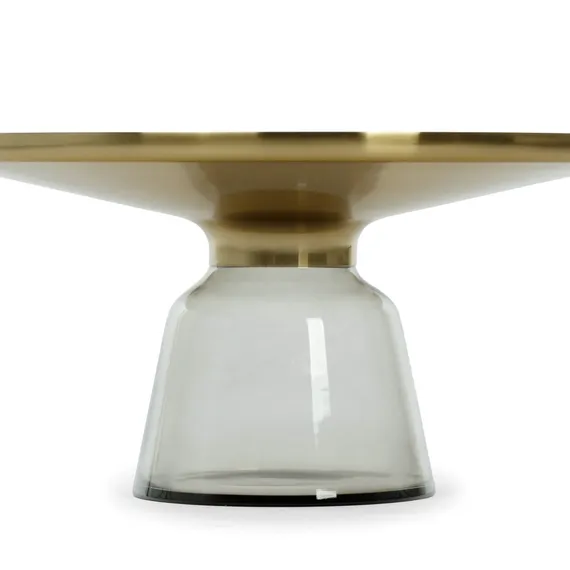 Кофейный стол Vaso Glass Ø75х38 см, серый