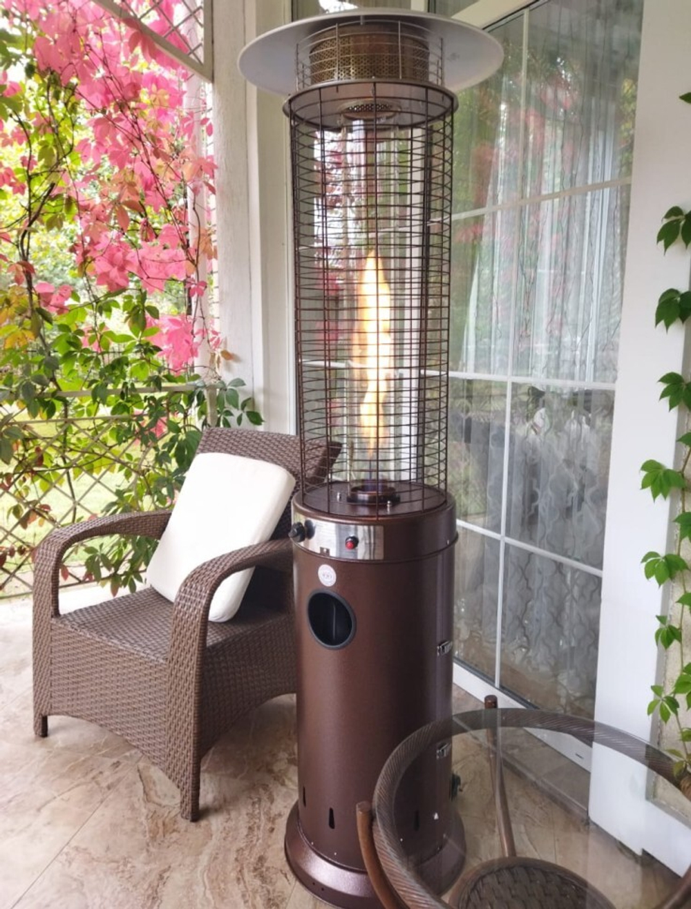 Уличный газовый обогреватель WWT 13D pro Brown mini 1.87 м + Чехол