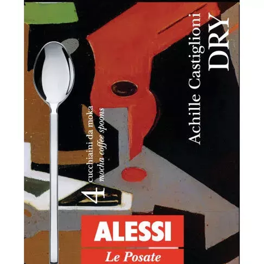 Alessi - Набор из 4 ложек для сухого эспрессо. / артикул   4180/9S4  / GTIN 8003299398768