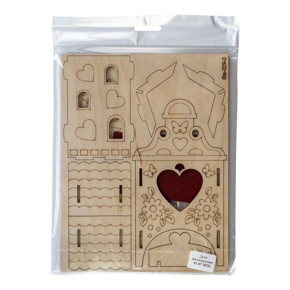 Конструктор из дерева. Чайный домик "Домик с цветами" (Lori)