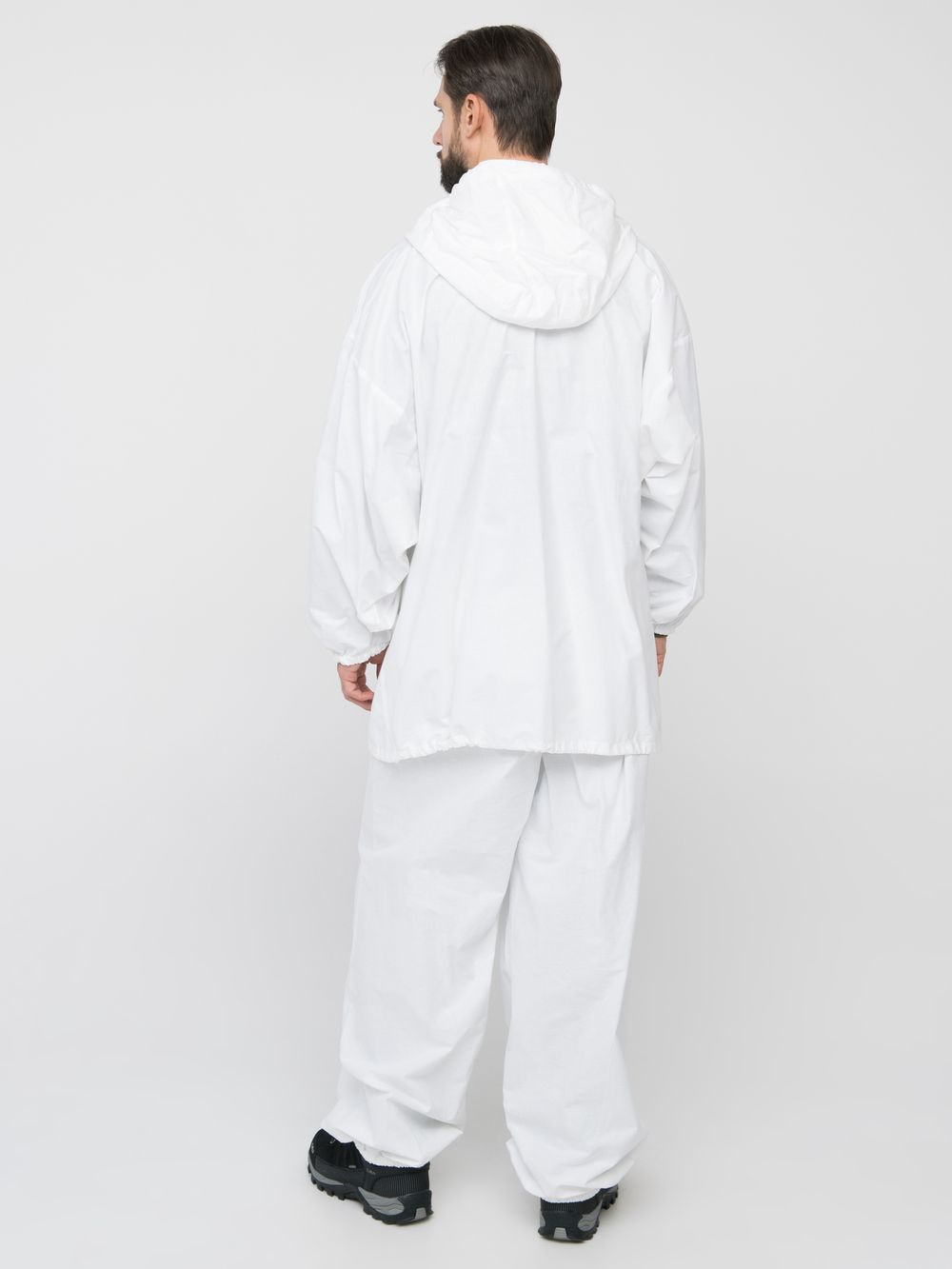 Костюм зимний маскировочный Метель с молнией ткань Бязь цвет Белый