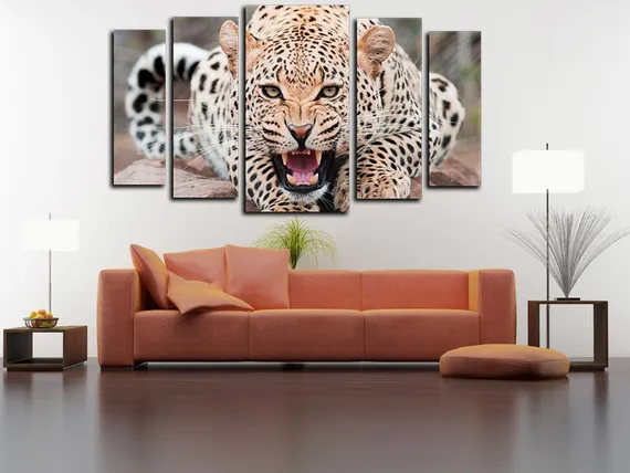 Модульная картина "Леопард"