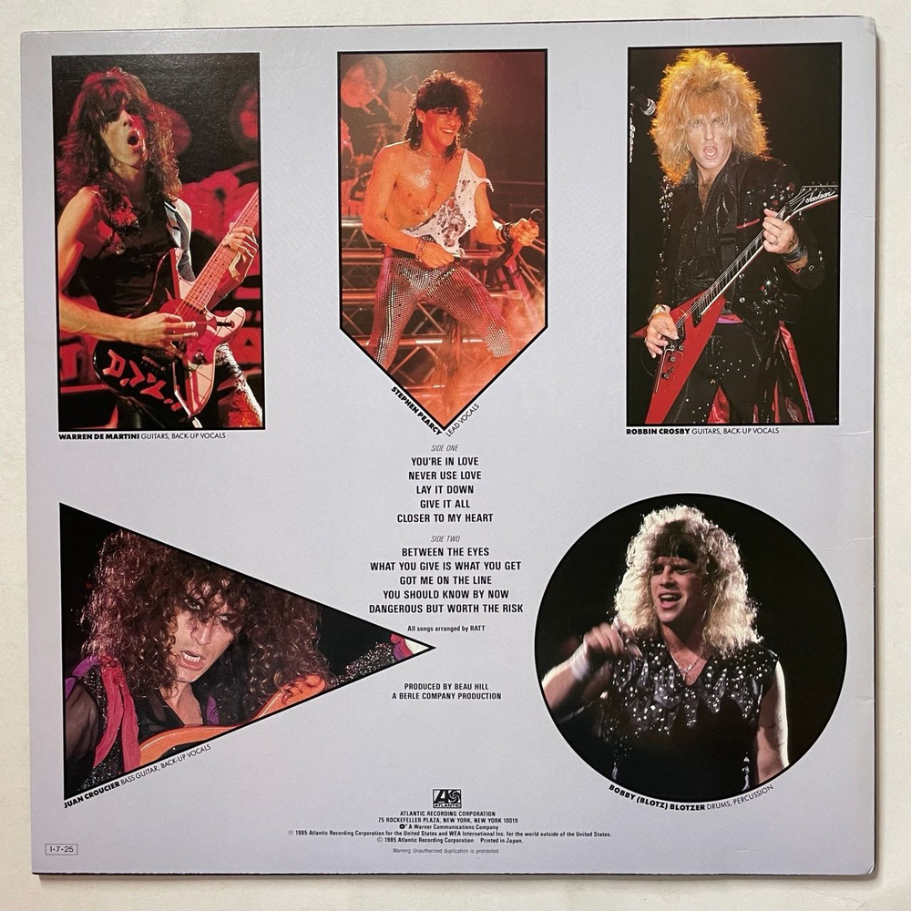 Винтажная виниловая пластинка LP Ratt Invasion Of Your Privacy (Japan 1985) (No Obi) P-13143