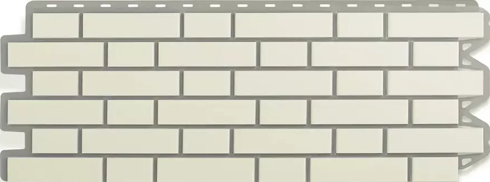 Фасадная панель Альта Профиль Клинкерный кирпич Белый 1130*420мм 0,48м2
