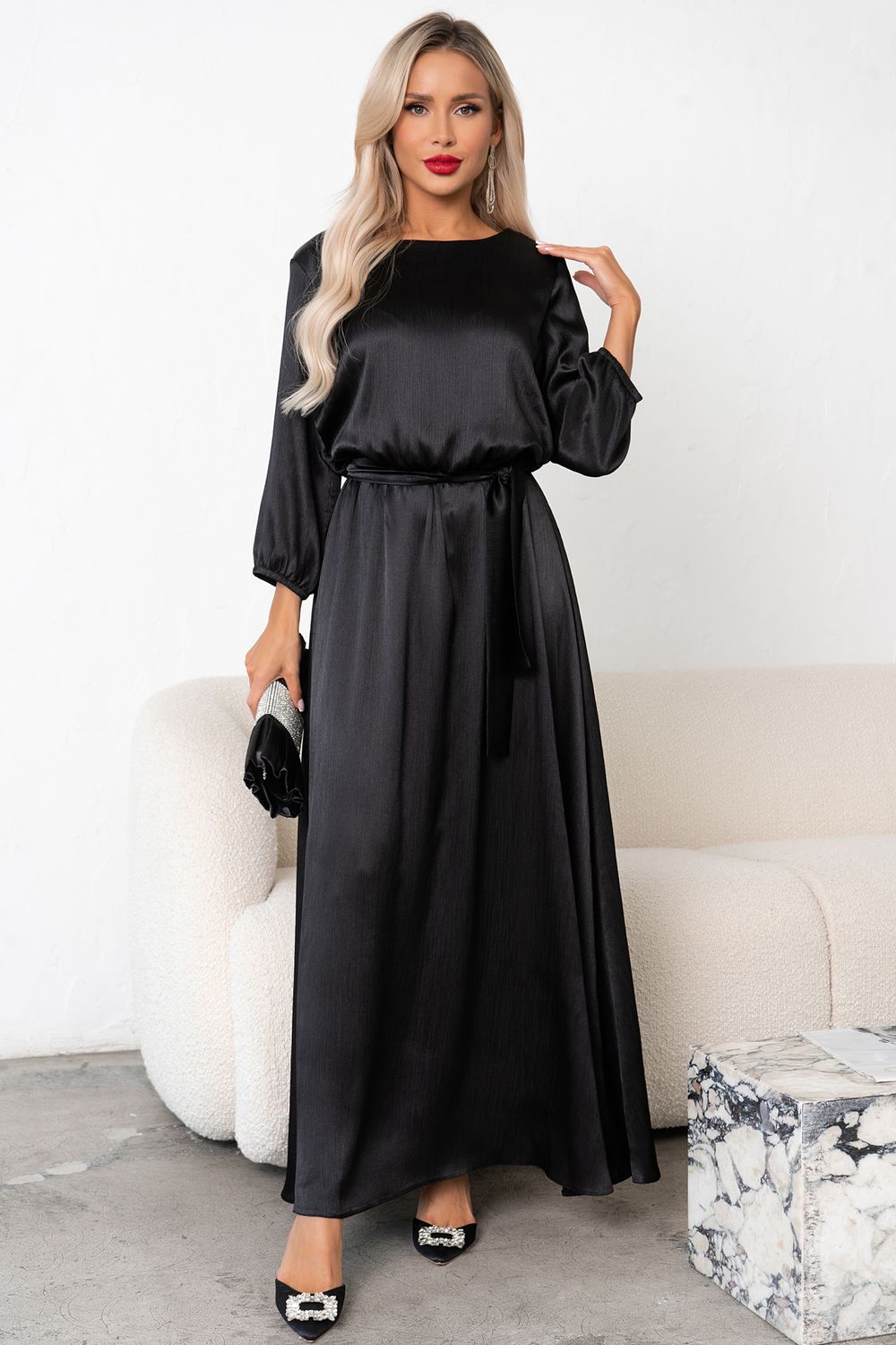 Платье Глория (черный) Р11-1230/2 Nikol