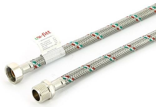 Гибкая подводка для воды Uni-Fitt НР 1/2" х ВР 1/2", длина 1200 мм (501S2012)
