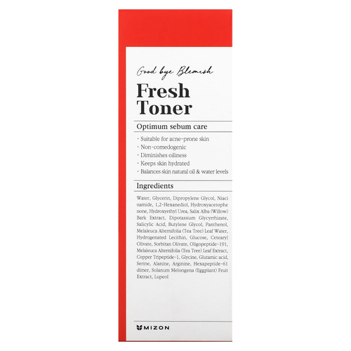 Mizon, Good Bye Blemish, тоник для свежести, 120 мл (4,05 жидк. унции)