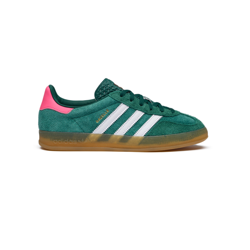 Кроссовки Adidas Gazelle Indoor "Collegiate Green Pink"