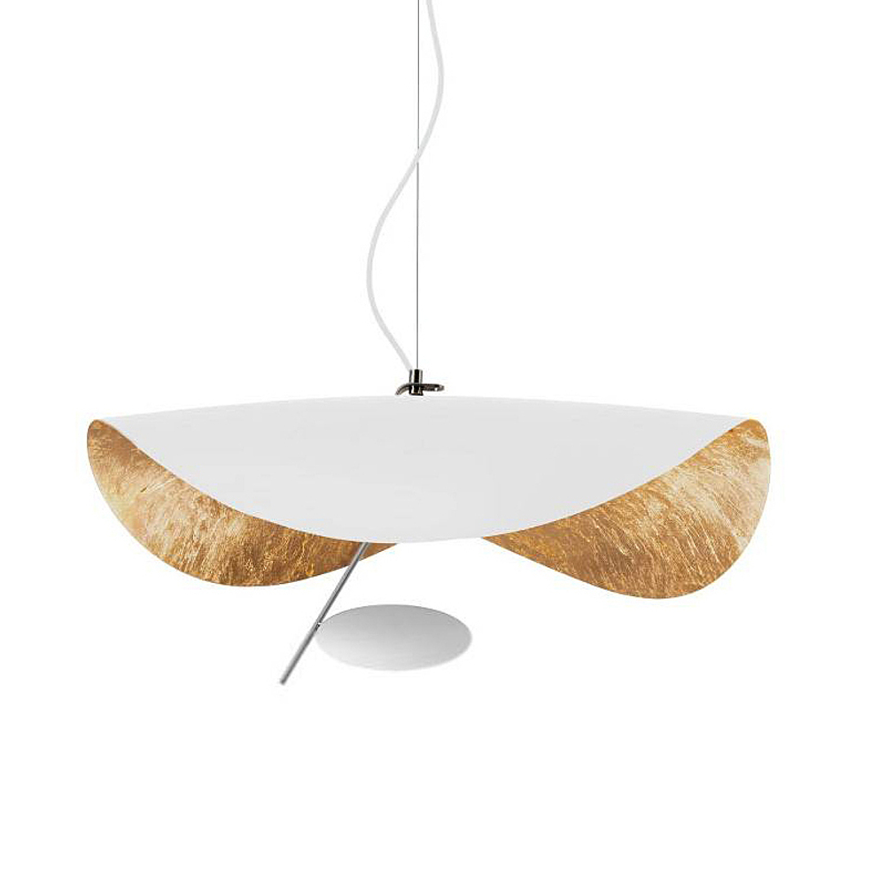 Pendant design lamp Lederam Manta by Catellani & Smith (White)
