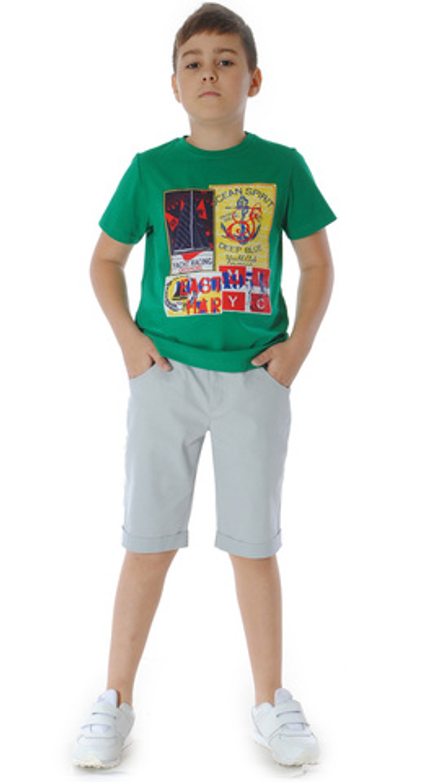 Футболка трикотажная для мальчика 2-8 лет Fleur de Vie